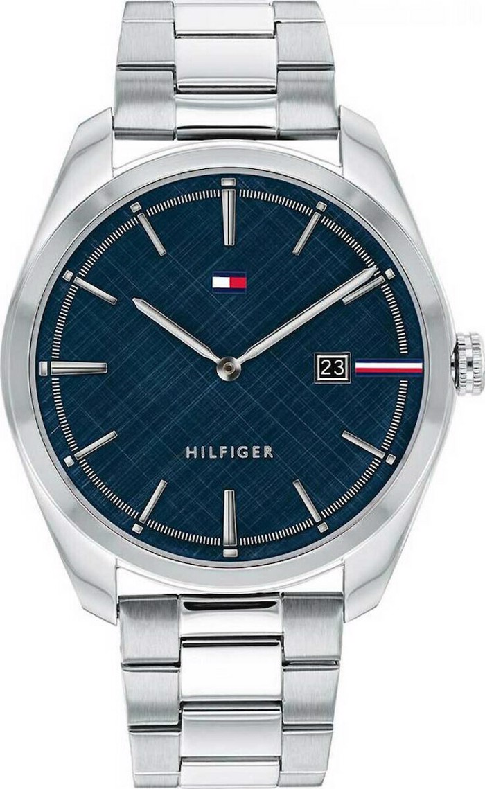 Tommy Hilfiger Theo Roloi Batarias me Asimi Metalliko Brasele 1710426