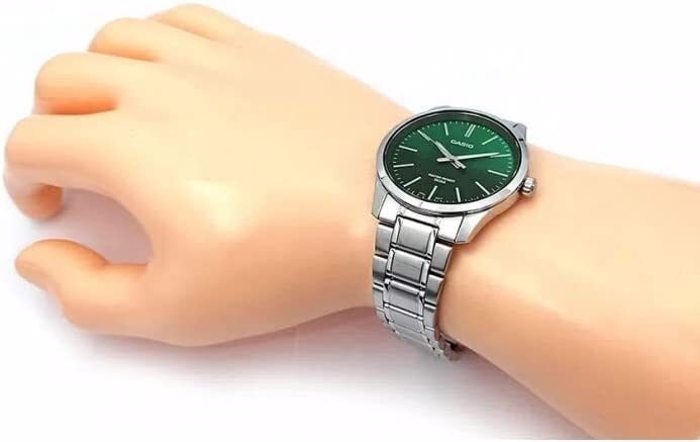 Casio Vintage Roloi Batarias me Asimi Metalliko Brasele MTP-1302PD-3AV