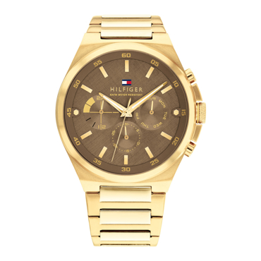 Tommy Hilfiger Horloge Ρολόι Μπαταρίας με Χρυσό Μεταλλικό Μπρασελέ 1792090