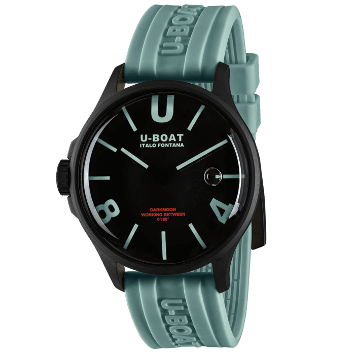 U-Boat 9526/B Darkmoon Aqua IPB Mens Watch 44mm 5ATM