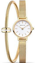 Bering Roloi Batarias me Xruso Metalliko Brasele 11022-334-Lovely-1