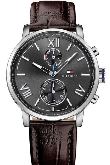 Tommy Hilfiger Alden Ρολόι Μπαταρίας με Καφέ Δερμάτινο Λουράκι 1791309