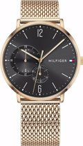 Tommy Hilfiger Brooklyn Roloi Batarias me Xruso Metalliko Brasele 1791506