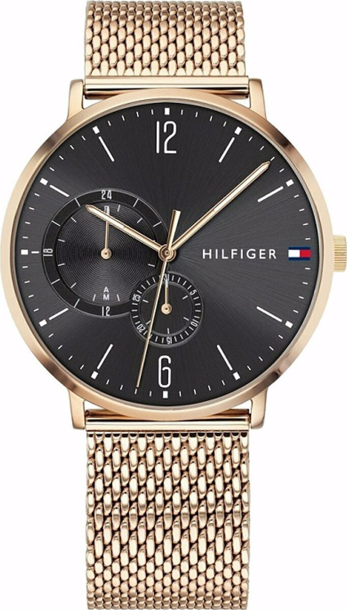 Tommy Hilfiger Brooklyn Roloi Batarias me Xruso Metalliko Brasele 1791506