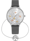 Engelsrufer Tree Of Life Set Roloi Batarias me Ggri Dermatino Louraki ERWO-TREE-03