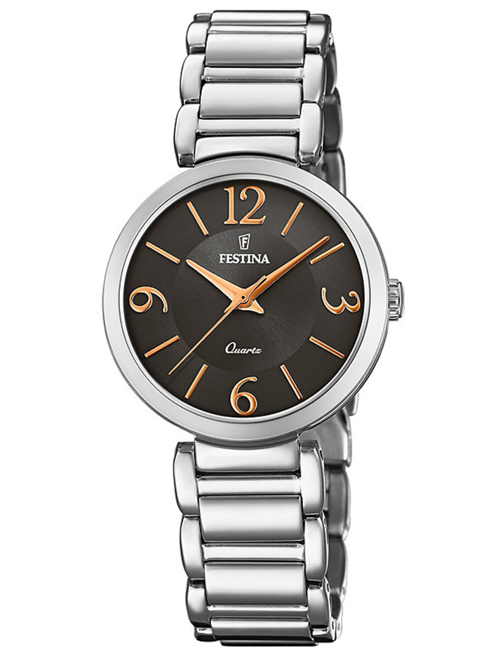 Festina Mademoiselle Roloi Batarias me Asimi Metalliko Brasele F20212/2