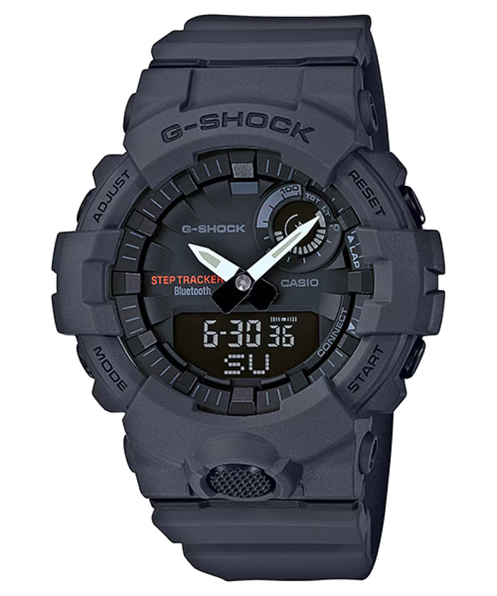 Casio G-Shock Smartwatch Roloi Batarias me Ggri Kaoutsouk Louraki GBA-800-8A