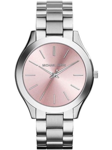 Michael Kors Slim Runway Ρολόι Μπαταρίας με Ασημί Μεταλλικό Μπρασελέ MK3380