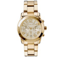 Michael Kors Mercer Roloi Xronogafos Batarias me Xruso Metalliko Brasele MK5726