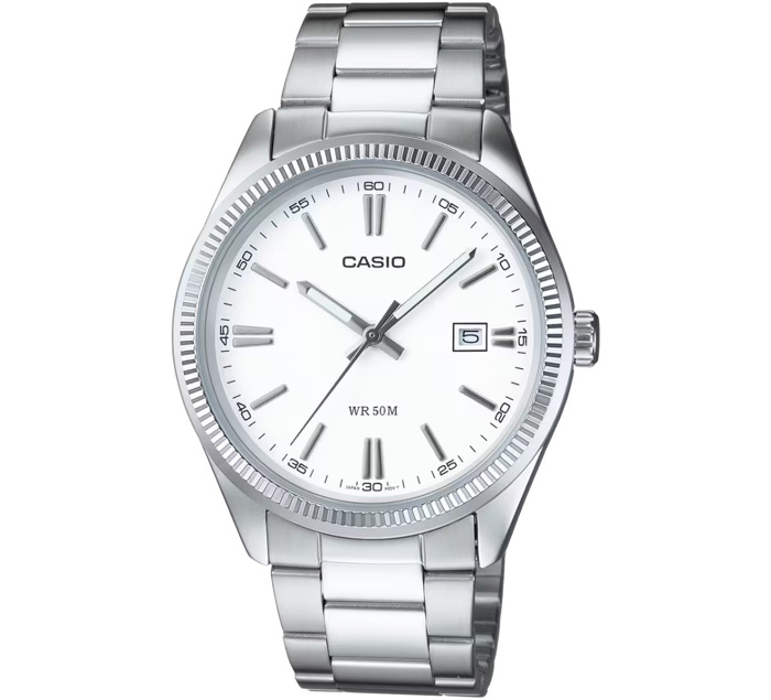 Casio Collection Roloi Batarias me Asimi Metalliko Brasele MTP-1302PD-7A1V