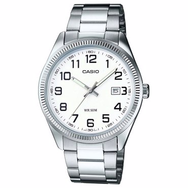 Casio Collection Ρολόι Μπαταρίας με Ασημί Μεταλλικό Μπρασελέ MTP-1302PD-7BVEF