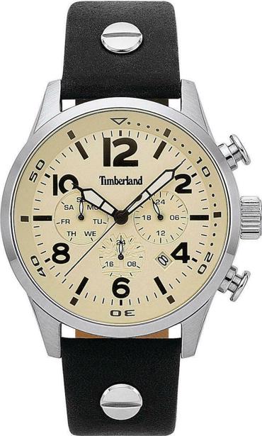 Timberland Jenness Ρολόι Μπαταρίας με Μαύρο Δερμάτινο Λουράκι TBL.15376JS/07