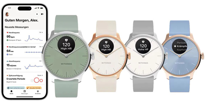 Withings ScanWatch 2 Smartwatch Epanafortizomenis Batarias me Ble Kaoutsouk Louraki HWA10-model 6-All-In