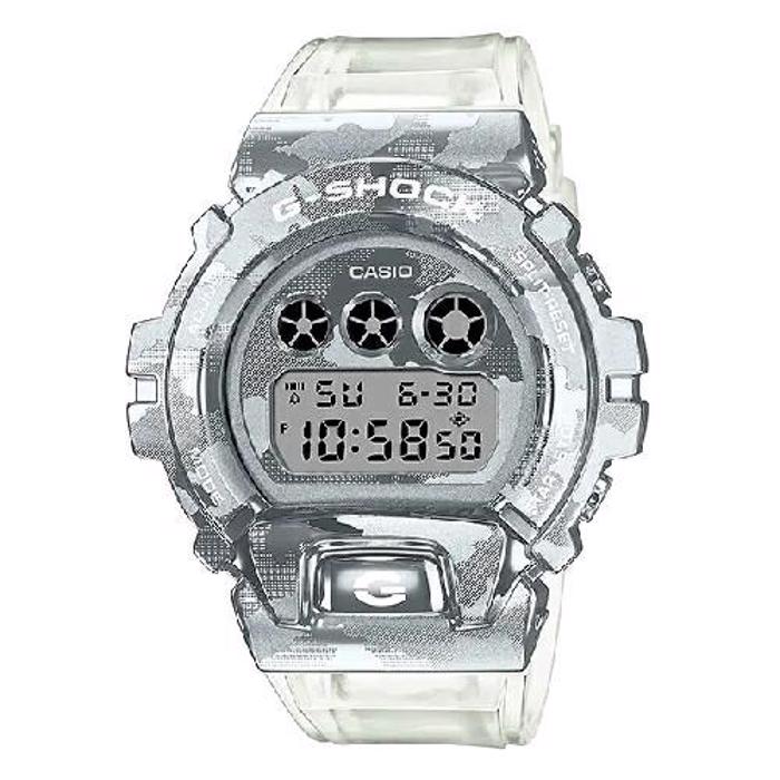 Casio G-Shock Psifiako Roloi Xronogafos Batarias me Lefko Kaoutsouk Louraki GM-6900SCM-1