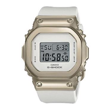 Casio G-Shock Ψηφιακό Ρολόι Χρονογράφος Μπαταρίας με Λευκό Καουτσούκ Λουράκι GM-S5600G-7