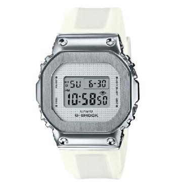 Casio G-Shock Ψηφιακό Ρολόι Χρονογράφος Μπαταρίας με Λευκό Καουτσούκ Λουράκι GM-S5600SK-7