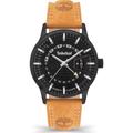 Timberland Bergeron Roloi Batarias me Kafe Dermatino Louraki TDWGB2201504