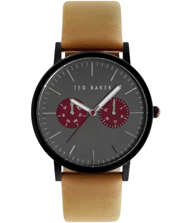 Ted Baker Brit Ρολόι Μπαταρίας με Καφέ Δερμάτινο Λουράκι ΤΕ10024783