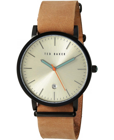 Ted Baker Graham Ρολόι Μπαταρίας με Καφέ Δερμάτινο Λουράκι ΤΕ10026443
