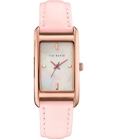 Ted Baker Tara Ρολόι Μπαταρίας με Ροζ Δερμάτινο Λουράκι ΤΕ10030751