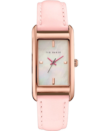 Ted Baker Tara Ρολόι Μπαταρίας με Ροζ Δερμάτινο Λουράκι ΤΕ10030751