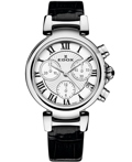 Edox LaPassion Roloi Xronogafos Batarias me Mavro Dermatino Louraki 10220-3C-AR