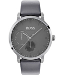 Hugo Boss Roloi Batarias me Ggri Dermatino Louraki 1513595