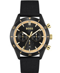 Hugo Boss Santiago Roloi Xronogafos Batarias me Mavro ufasmatino Louraki 1513935