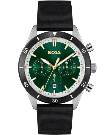 Hugo Boss Ρολόι Μπαταρίας με Μαύρο Υφασμάτινο Λουράκι 1513936