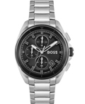 Hugo Boss Roloi Xronogafos Batarias me Asimi Metalliko Brasele 1513949