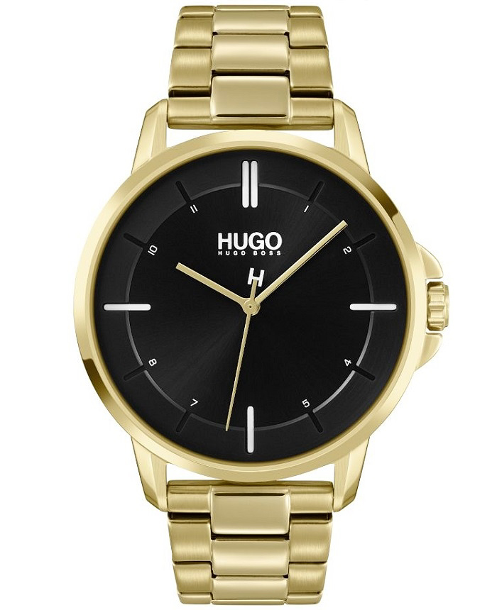 Hugo Boss Roloi Batarias me Xruso Metalliko Brasele 1530167