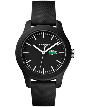 Lacoste Sport Ρολόι Μπαταρίας με Μαύρο Καουτσούκ Λουράκι 2000956