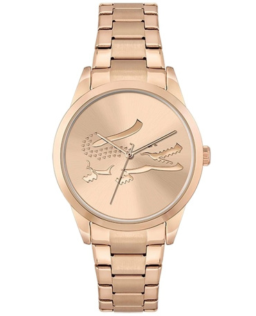 Lacoste LadycrocΡολόι Μπαταρίας με Ροζ Χρυσό Μεταλλικό Μπρασελέ 2001231