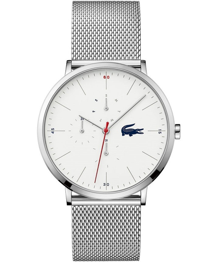 Lacoste Moon Roloi Batarias me Asimi Metalliko Brasele 2011025