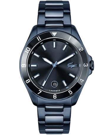 Lacoste Tiebreaker Ρολόι Μπαταρίας με Μπλε Μεταλλικό Μπρασελέ 2011128