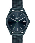 Lacoste Heritage Roloi Batarias me Ble Metalliko Brasele 2011145