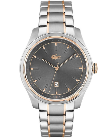 Lacoste Musketeer Ρολόι Μπαταρίας με Ασημί Μεταλλικό Μπρασελέ 2011150