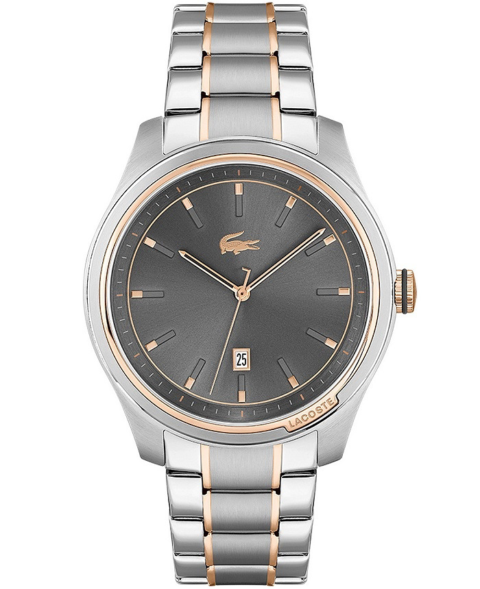 Lacoste Musketeer Roloi Batarias me Asimi Metalliko Brasele 2011150