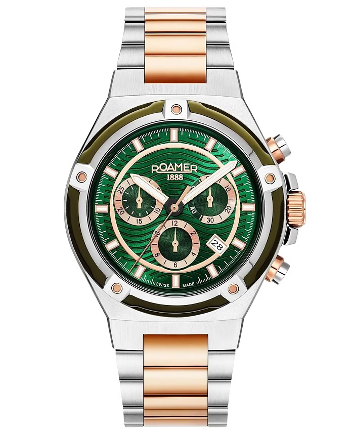 Roamer Tempomaster Roloi Batarias me Roz Xruso / Asimi Metalliko Brasele 221837-49-75-20