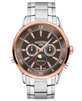 Roamer Superior Moonphase Roloi Batarias me Asimi Metalliko Brasele 508821-47-53-50