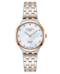 Roamer Slim-Line Diamond Roloi Batarias me Roz Xruso / Asimi Metalliko Brasele 512847-49-89-20