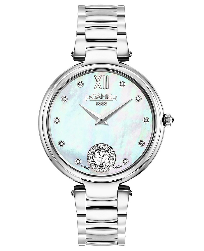 Roamer Aphrodite Roloi Batarias me Asimi Metalliko Brasele 600843-41-19-50