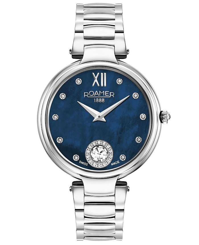 Roamer Aphrodite Roloi Batarias me Asimi Metalliko Brasele 600843-41-49-50