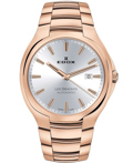 Edox Les Bemonts Roloi Aftomato me Roz Xruso Metalliko Brasele 80114-37R-AIR