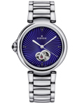 Edox LaPassion Open Heart Roloi Aftomato me Asimi Metalliko Brasele 85025-3M-BUIN