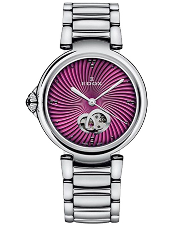 Edox LaPassion Open Heart Ρολόι Αυτόματο με Ασημί Μεταλλικό Μπρασελέ 85025-3M-ROIN Edox LaPassion Open Heart Ρολόι Αυτόματο με Ασημί Μεταλλικό Μπρασελέ 85025-3M-ROIN