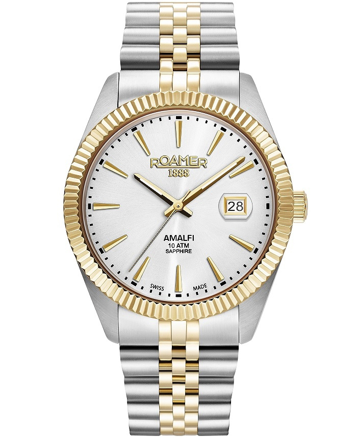 Roamer Amalfi Roloi Batarias me Xruso / Asimi Metalliko Brasele 852833-47-11-20