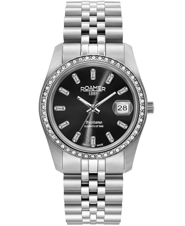 Roamer Positano Ρολόι Μπαταρίας με Ασημί Μεταλλικό Μπρασελέ 853858-41-59-20