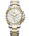 Roamer Rimini Roloi Xronogafos Batarias me Xruso / Asimi Metalliko Brasele 861837-47-15-20