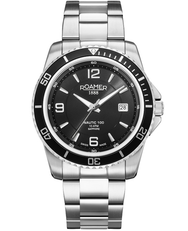 Roamer Nautica 100 Ρολόι Μπαταρίας με Ασημί Μεταλλικό Μπρασελέ 862844-41-55-20